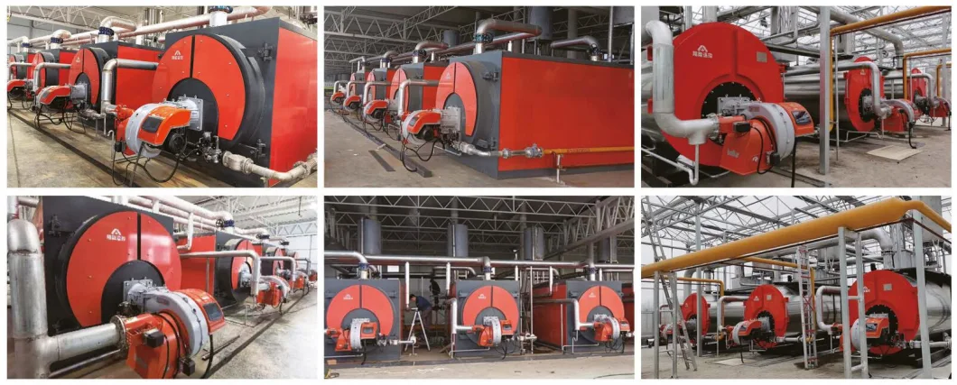 Customized Wns Series 2 3 5 6 7 9 11 15 21 27 Ton Automatic Fire Tube Natural Gas Oil Diesel Fuel Gas Boiler