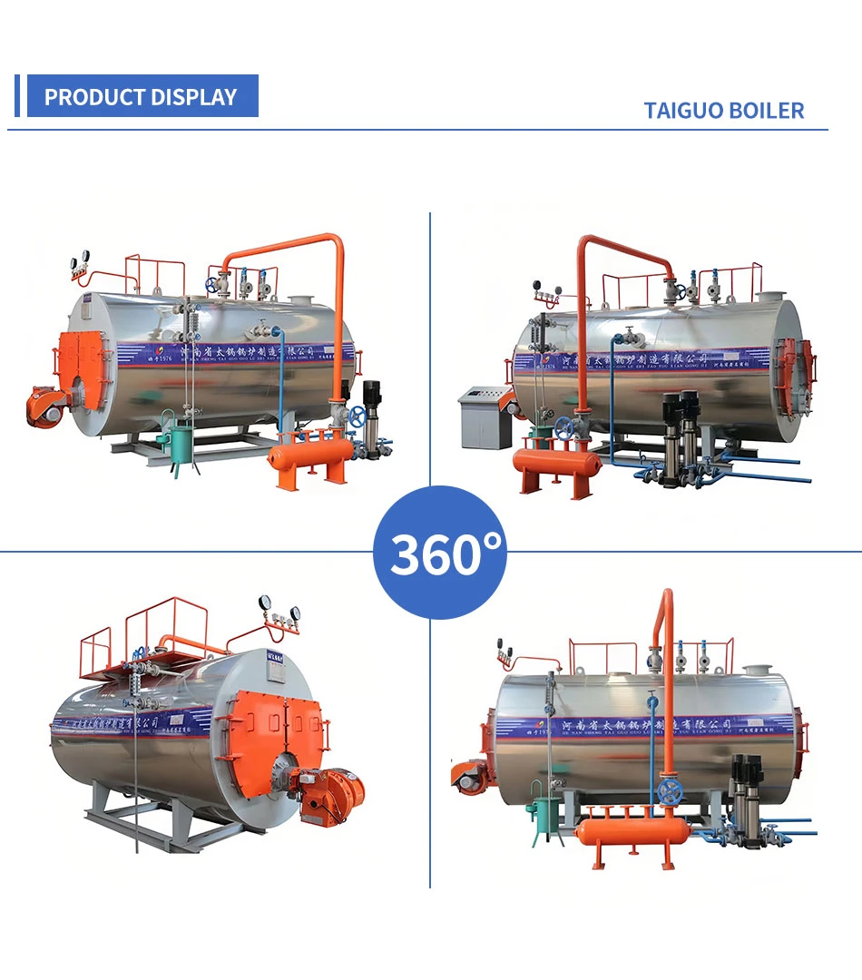 Portable Oil Fuel Combined Condensing 1000kg Hr Steam or Hot Water Boiler