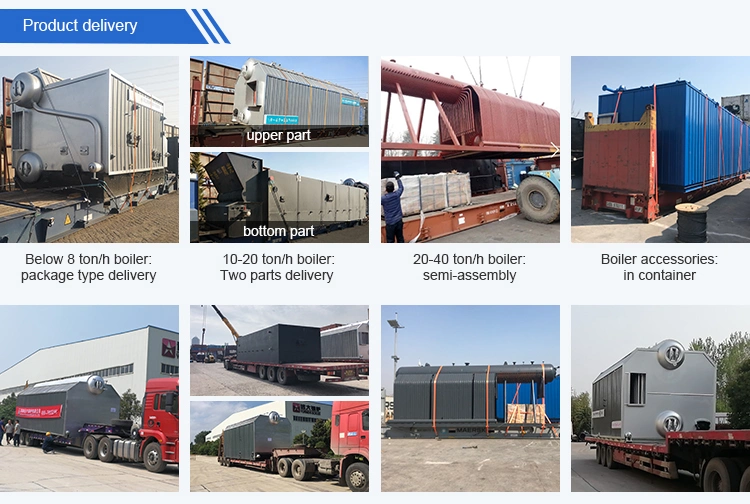 Industrial Water Tube 1 2 3 4 5 6 8 10 12 15 20 25 30 35 40 50 60 Ton Coal Biomass Wood Pellet Chip Palm Oil Shell Sugarcane Bagasse Sawdust Fired Steam Boiler